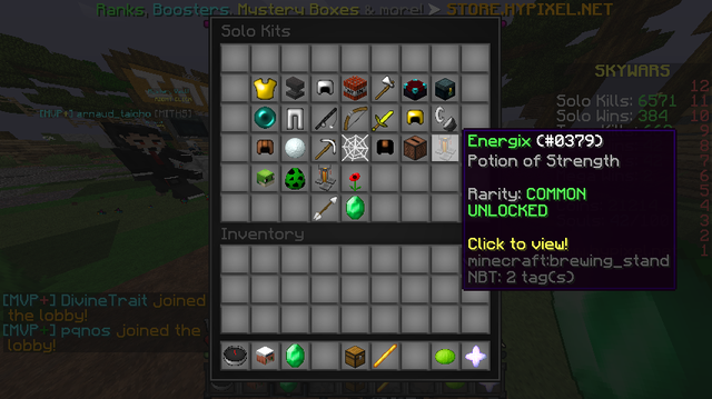 Hypixel Skywars Soloおすすめkit紹介 Kntのマインクラフト講座
